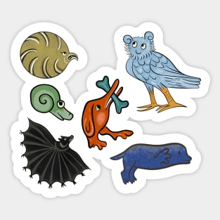 Cute Medieval Creatures Sticker